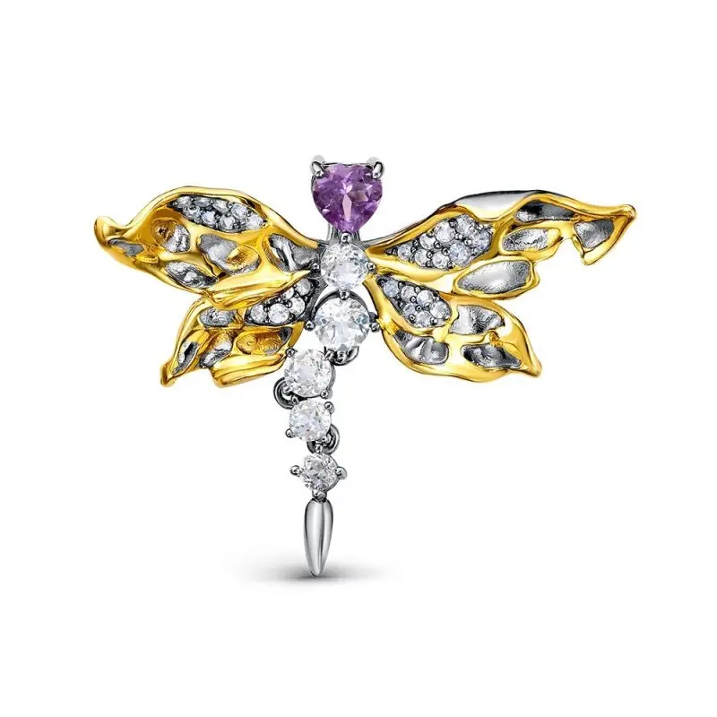 Брошь из позолоты