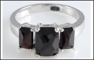 Кольцо декоративное из серебра