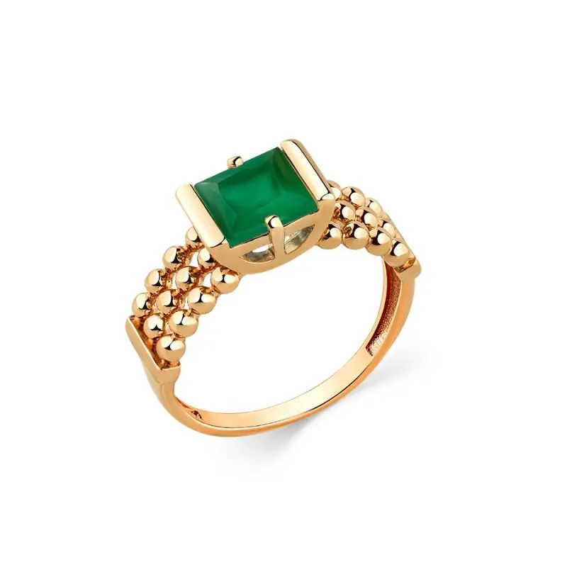 Кольцо декоративное из красного золота