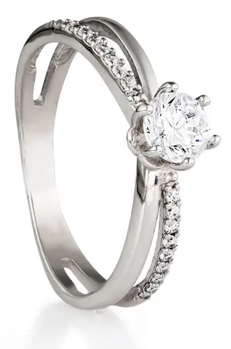 Кольцо декоративное из серебра