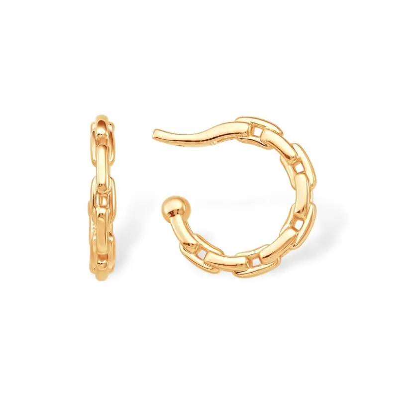 Серьги одиночные из красного золота