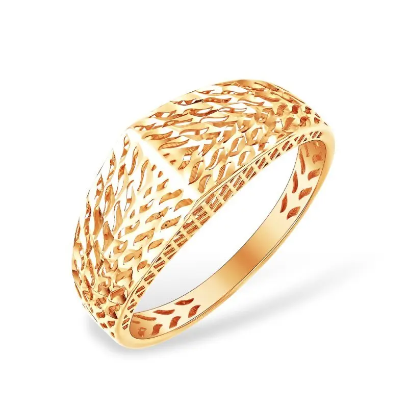 Кольцо декоративное из красного золота