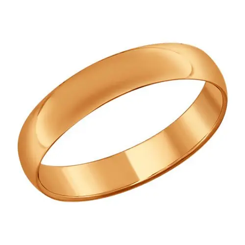 Кольцо обручальное из позолоты