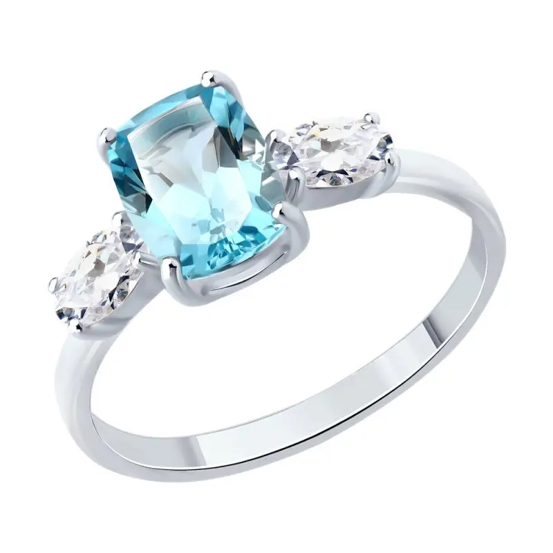 Кольцо декоративное из серебра