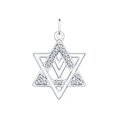 Подвеска декоративная из серебра