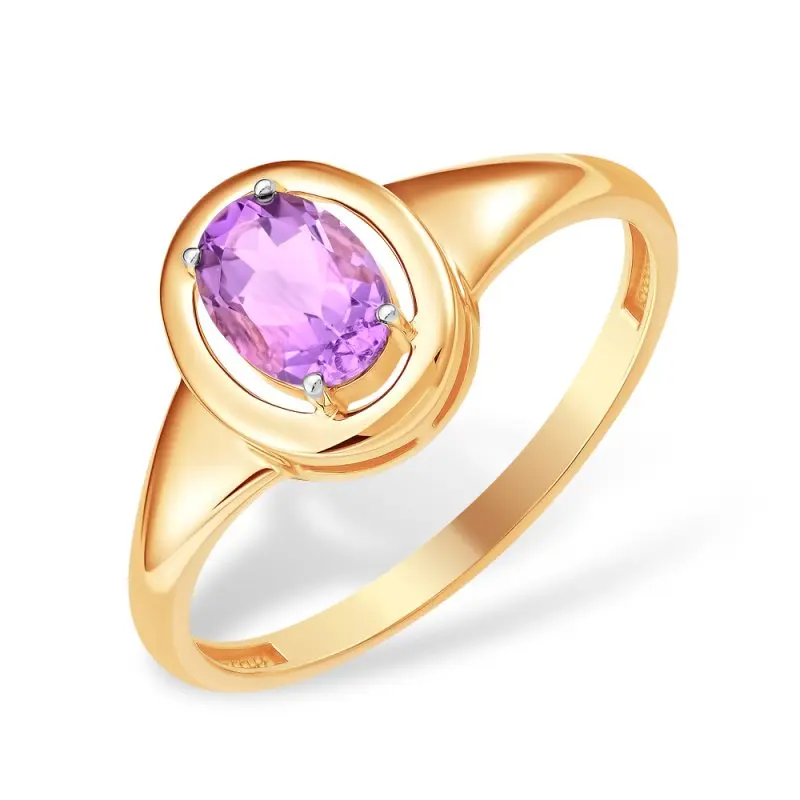 Кольцо декоративное из красного золота