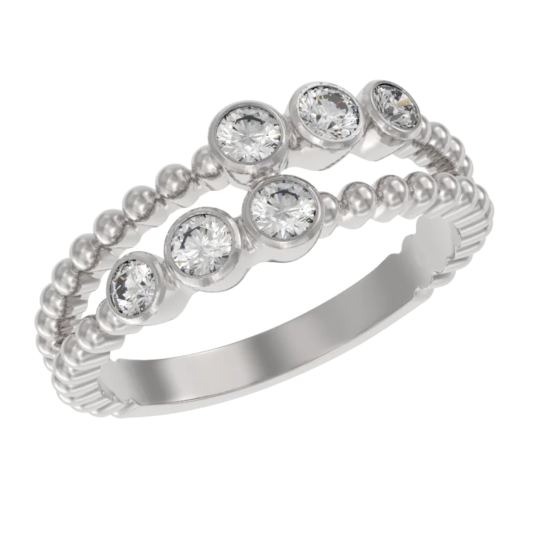 Кольцо декоративное из серебра