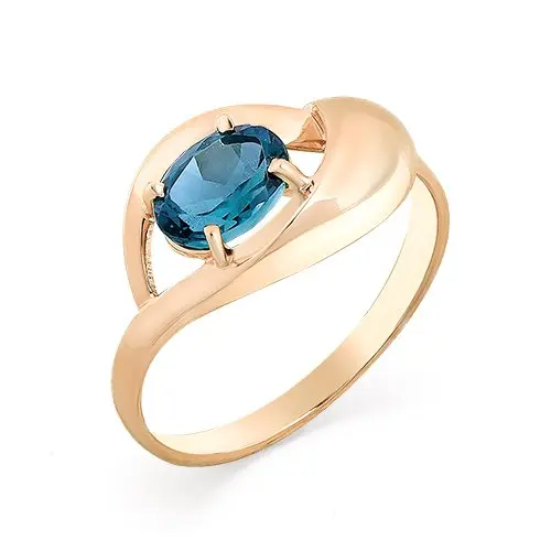 Кольцо декоративное из красного золота