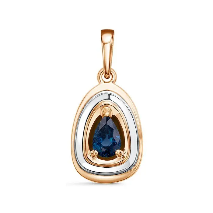 Подвеска декоративная из комбинированного золота