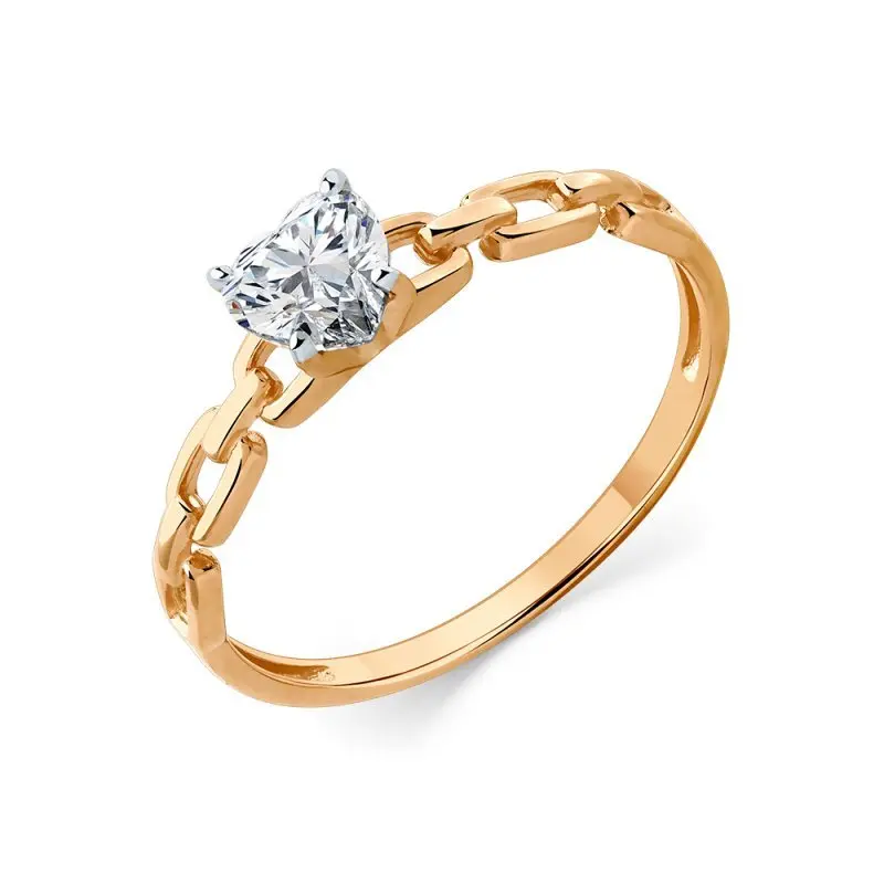 Кольцо декоративное из красного золота