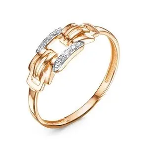 Кольцо декоративное из красного золота