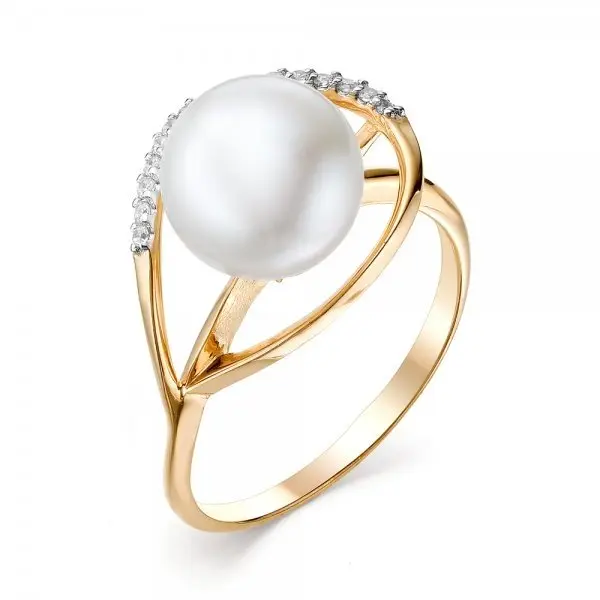 Кольцо декоративное из красного золота