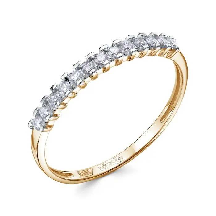 Кольцо декоративное из желтого золота