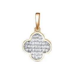 Подвеска декоративная из красного золота