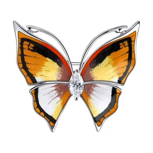 Брошь из серебра