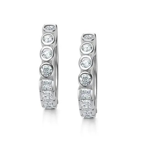 Серьги конго из серебра