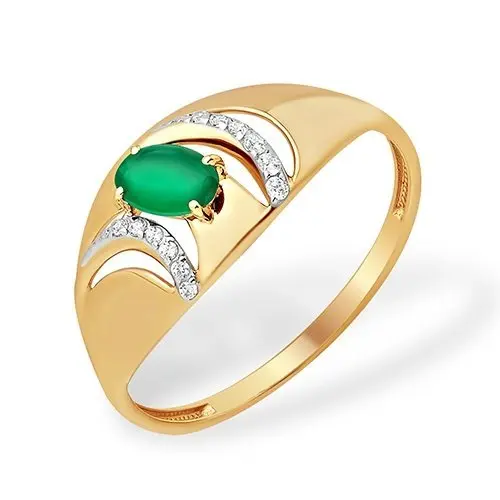 Кольцо декоративное из красного золота