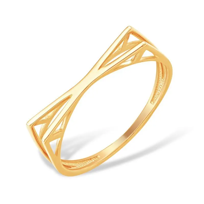 Кольцо декоративное из красного золота