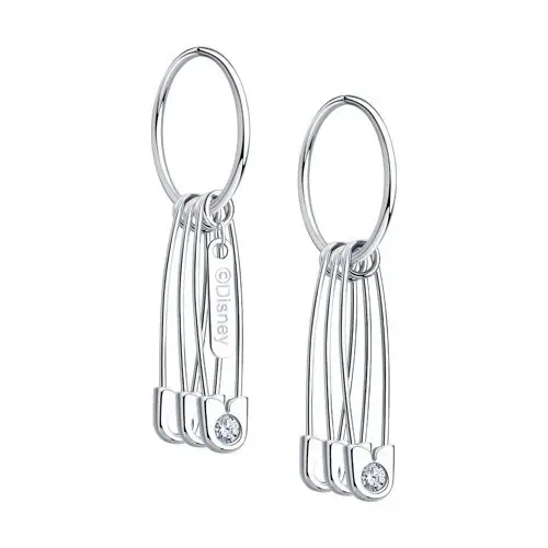 Серьги конго из серебра
