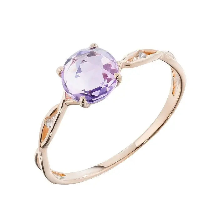 Кольцо декоративное из красного золота