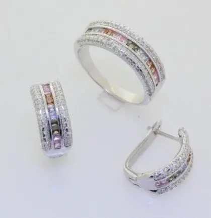 Серьги с английским замком из серебра