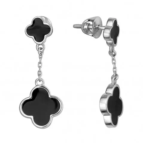 Серьги пуссеты из белого золота