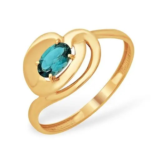 Кольцо декоративное из красного золота