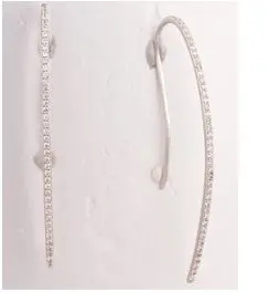 Серьги цепочки из серебра