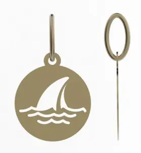 Подвеска декоративная из красного золота