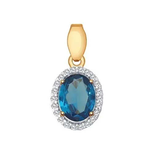 Подвеска декоративная из красного золота