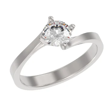 Кольцо декоративное из серебра