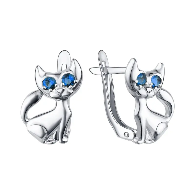 Серьги детские из серебра