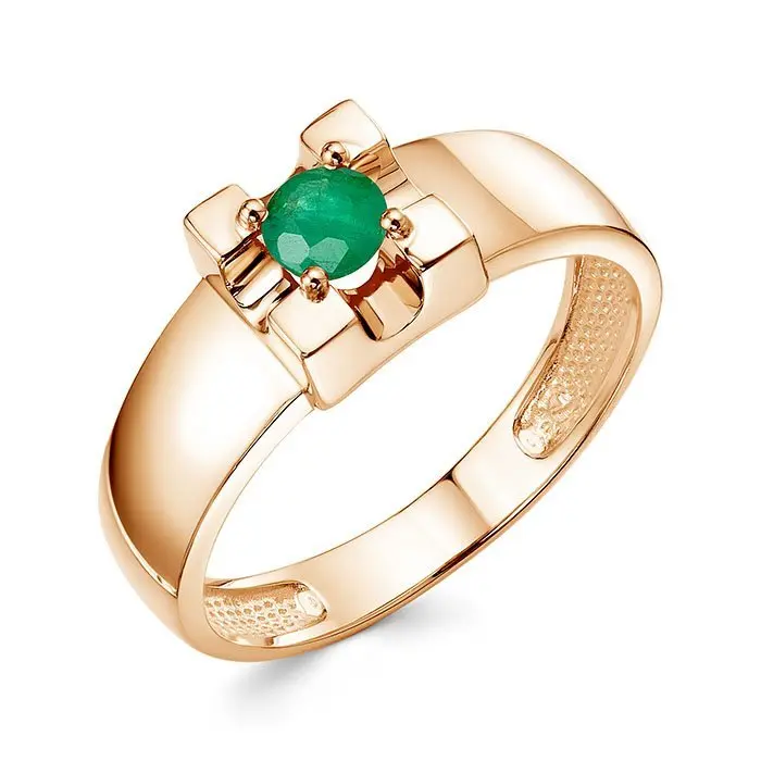 Кольцо декоративное из комбинированного золота