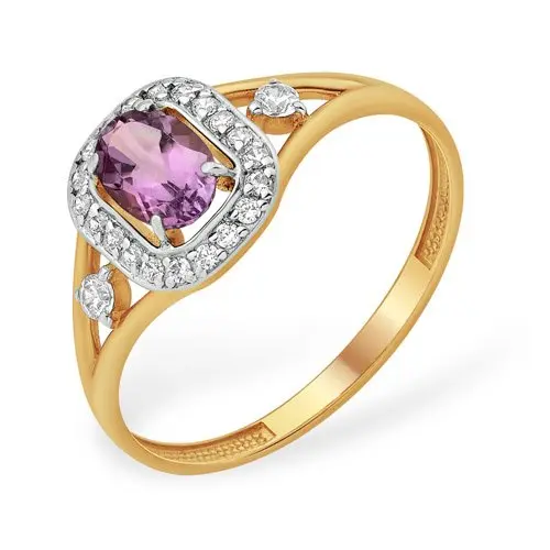 Кольцо декоративное из красного золота