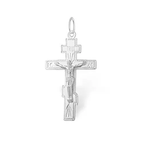 Подвеска крест из серебра