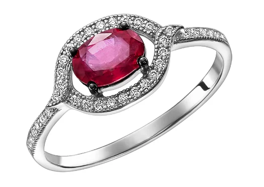 Кольцо декоративное из серебра