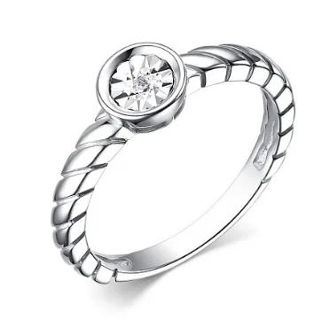 Кольцо декоративное из серебра