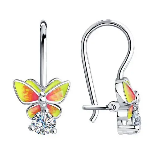 Серьги детские из серебра