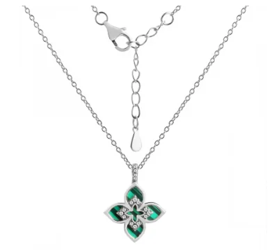 Цепь колье из серебра