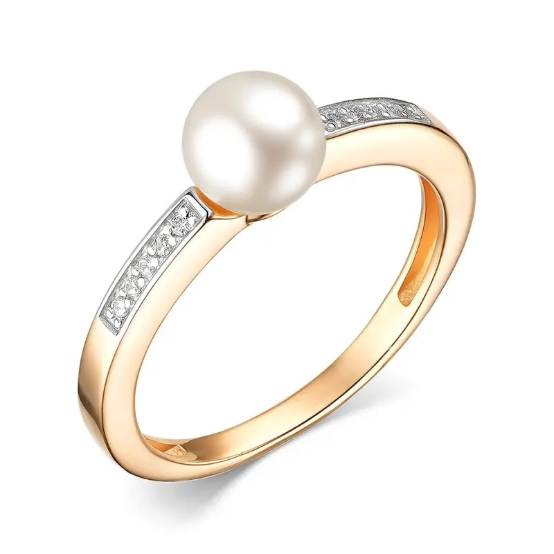 Кольцо декоративное из красного золота