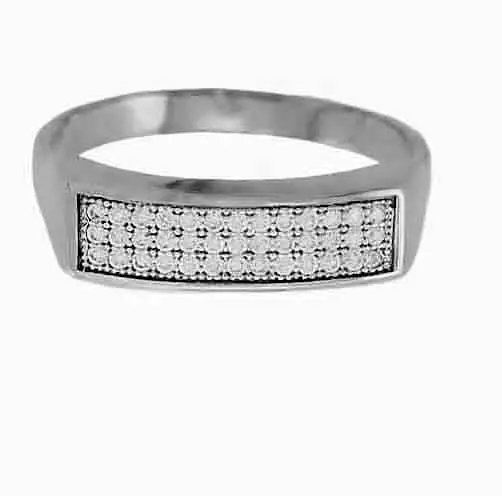 Кольцо декоративное из серебра