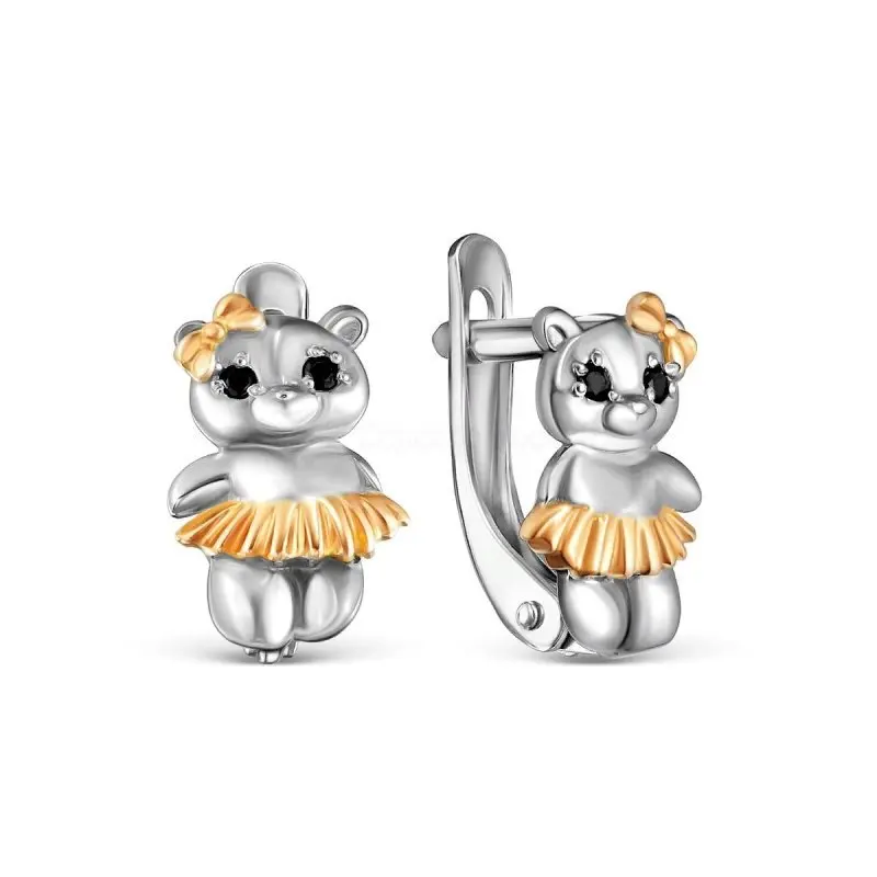 Серьги детские из серебра