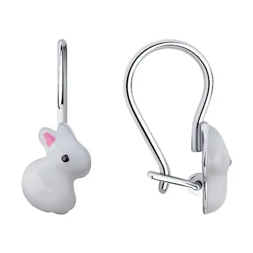 Серьги детские из серебра