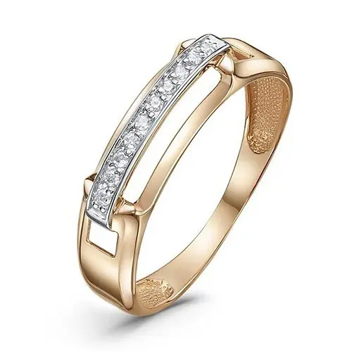 Кольцо декоративное из красного золота