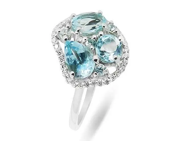 Кольцо декоративное из серебра