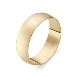 Кольцо обручальное из красного золота вид 1