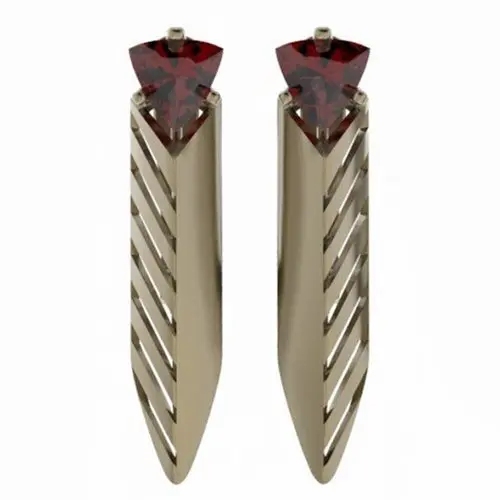 Серьги с английским замком из красного золота