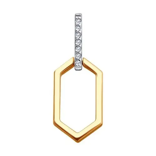 Подвеска декоративная из красного золота