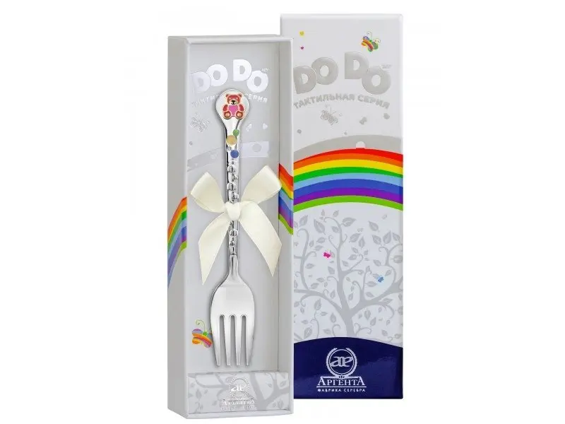 Вилка DODO "Медвежонок" 1205ВЛ05801_малиновы