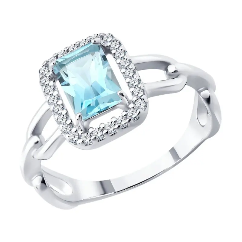 Кольцо декоративное из серебра